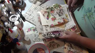 Quick tip - Glue stick decoupage with napkins