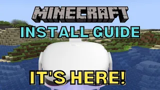 Minecraft FULL VR MODE in Meta Quest!  Easy Install Guide