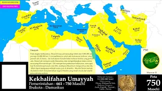 Peta Rangkuman Sejarah Kekhalifahan Dari Rasyidin Hingga Utsmaniyah  (632 Masehi - 2021 Masehi)