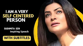 Sushmita Sen Motivational Speech with subtitles|| Learn English 2023