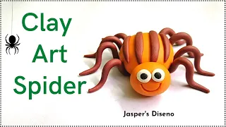 Clay Art Spider | Miniature Clay Insects | Spider | Play Dough Crafts | Step-By-Step Tutorial