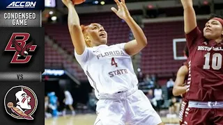 Boston College vs. Florida State Condensed Game | 2021-22 ACC Women’s Basketball