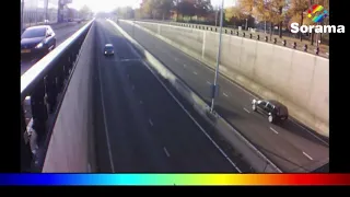 Acoustic camera localizing honking car