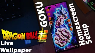 Goku Ultra Instinct - Live Wallpaper + Homescreen setup - Customize LIKE A PRO - EP68 - DBS Theme