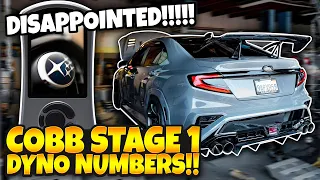 Cobb Stage 1 Dyno | 2022 Subaru WRX