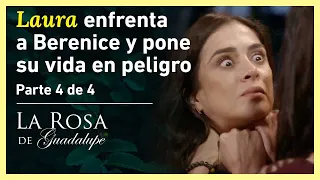 La Rosa de Guadalupe 4/4: Berenice intenta asfixiar a Laura | En medio de la guerra