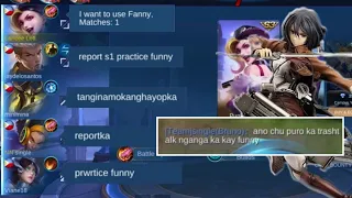 FANNY PRANK 1 MATCH!! | AUTO MANIAC | CARRYING TOXIC TEAM | BRUNO BECOME A FAN AFTER GAME | MLBB