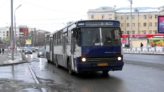 "Последние Икарусы Екатеринбурга". Автобус Ikarus 283.10 №929 следует по 18 маршруту