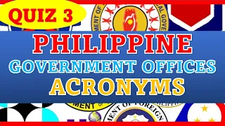 QUIZ 3 PHILIPPINE GOVERNMENT OFFICES ACRONYMS 🤩 #quiz