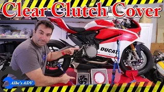 Panigale 959 Corse Ducabike clear clutch cover install