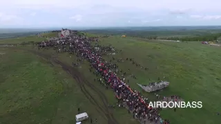 Саур Могила 7 мая 2016г с высоты птичьего полёта