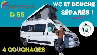 SALLE D'EAU INÉDITE ! Présentation Fourgon DREAMER D55 UP Collection 2024 *Instant Camping-Car*