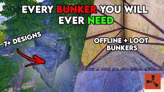 Every META Bunker You Will Ever NEED in RUST 2023 - 7+ EFFECTIVE Designs - Rust Building Tips