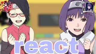 •||borusara y kawasumi||•react to• •[Sarada y Sumire]•