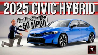 The 2025 Honda Civic Hybrid Combines Si-Like Power With Crazy Efficient Fuel Economy