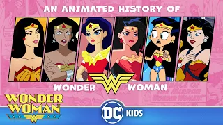 An Animated History of Wonder Woman | Wonder Woman Day | @dckids
