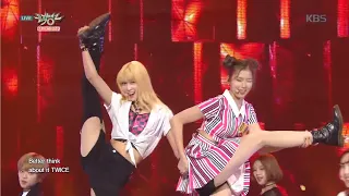 all twice members doing the dance break in like ooh ahh