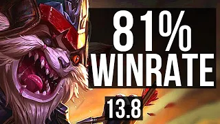 KLED vs CAMILLE (TOP) | 81% winrate, 14/3/20, Legendary | KR Master | 13.8