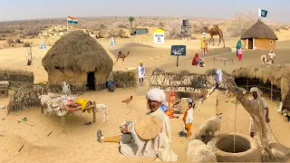 Very Unique Desert Village Life Near Border | Ancient Culture | Village Food | Traditional Life