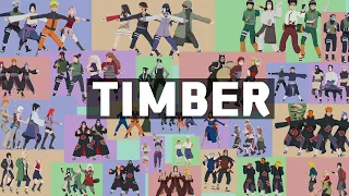 HAPPY NEW YEAR!!! Pitbull ft. Ke$ha -  Timber - NARUTO CHARACTERS | Naruto MMD