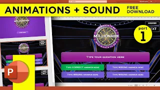 PowerPoint Quiz Game - Who Wants To Be a Millionaire - (Free Download PPT Template)