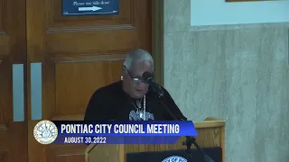 Pontiac City Council 8-30-22