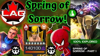 Spring of Sorrow Week 1 Iron Fist Boss Final 2 Objectives! Spider-Ham & Human Torch Solos! - MCOC