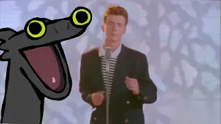 Toothless eats Rick Astley