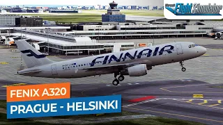 [MSFS] Prague to Helsinki Vantaa - Fenix Sim A320 Finnair｜Drawyah