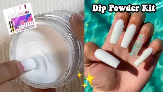 DIY TESTING A DIP POWDER NAIL KIT! NO DRILL & NO LAMP | Nail Tutorial