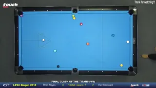 Efren Reyes vs Earl Strickland Finish Final Clash of The Titans Day 8