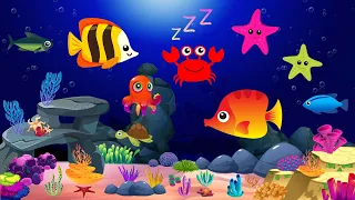 Gentle Bedtime Lullabies and Calming Undersea Animation || Baby Lullaby ||  Soothing fishes