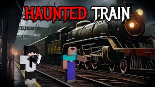 HAUNTED GHOST TRAIN Minecraft Horror Story in Hindi