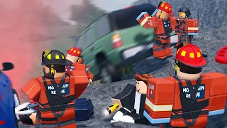 Mountain Rescue Find Vehicles TRAPPED on the side of a Cliff! | ERLC Liberty County (Roblox)