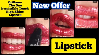 Oriflame New Offer The One Irresistible Touch High Shine Lipstick #lipstick #lips #oriflame #how