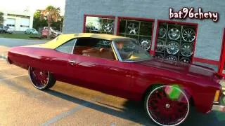 ULTIMATE AUDIO: Candy Red '74 Chevy Caprice Donk Convertible on 28" Forgiatos - 1080p HD