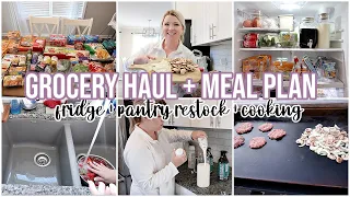 WEEKLY GROCERY HAUL + MEAL PLAN | FRIDGE AND PANTRY RESTOCK