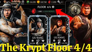 Fire God & MK11 Liu Kang’s in The Krypt Mode Floor 4/4 + Rewards MK Mobile