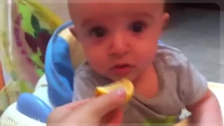 ДЕТИ ПРИКОЛЫ едят лимон Children eat a lemon Compilation