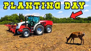 PLANTING A MASSIVE 7 Acre FOOD-PLOT | DEER SEASON PREP 2024