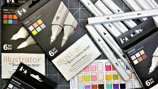 NEW Spectrum Noir Illustrator Marker Review with Better Brush Nibs