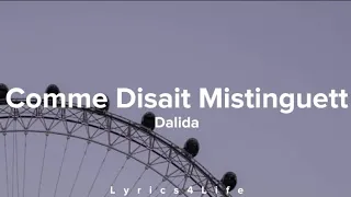 Dalida - Comme Disait Mistinguett (Lyrics)
