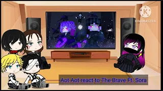 Aot react to The Brave rainimator War of the Ender Kingdoms  Ep:(1/???) Ft. Sora