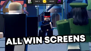 All Win Screens In Bloxston Mystery