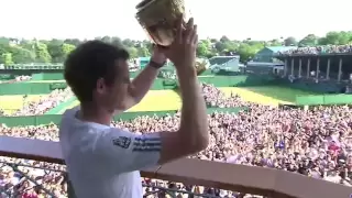 Andy Murray's Wimbledon trophy tour