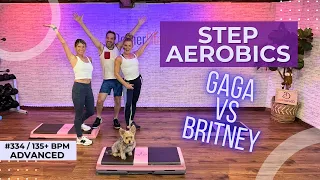 Advanced Step Aerobics Workout - Lady Gaga X Britney Spears #334 - 135+BPM - 60 min