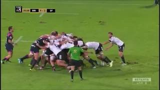 Brive destroy Stade Français scrum