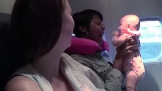 Mom Reunites With Stranger Who Soothed Her Crying Baby on Flight