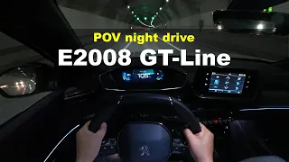 Peugeot e2008 GT line POV night drive