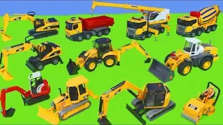 Excavator, Tractor, Fire Truck, Garbage Trucks & Police Cars Toy Vehicles for Kids